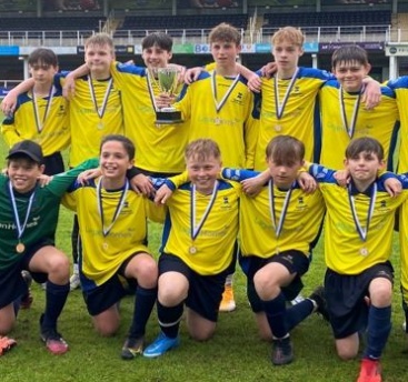 Y8 Boys Football team win HFA Schools Final